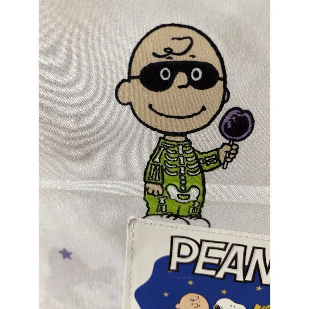 Peanuts Snoopy Charlie Brown Halloween Costumes FULL‎ Size Sheet Set NEW